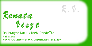 renata viszt business card